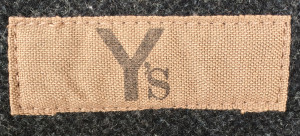You can spot the early Y’s women’s line, as the labels look like this